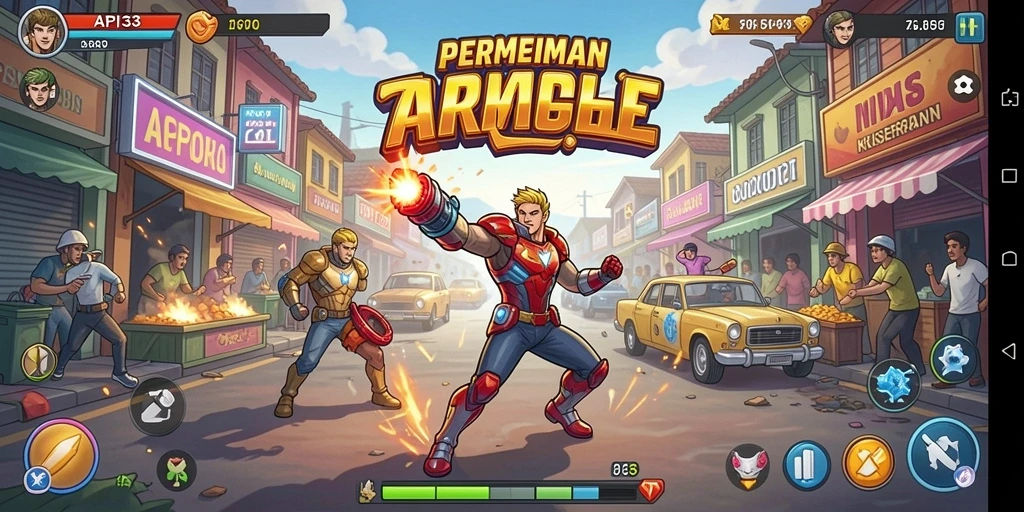 Tampilan seru gameplay API33 yang penuh aksi.