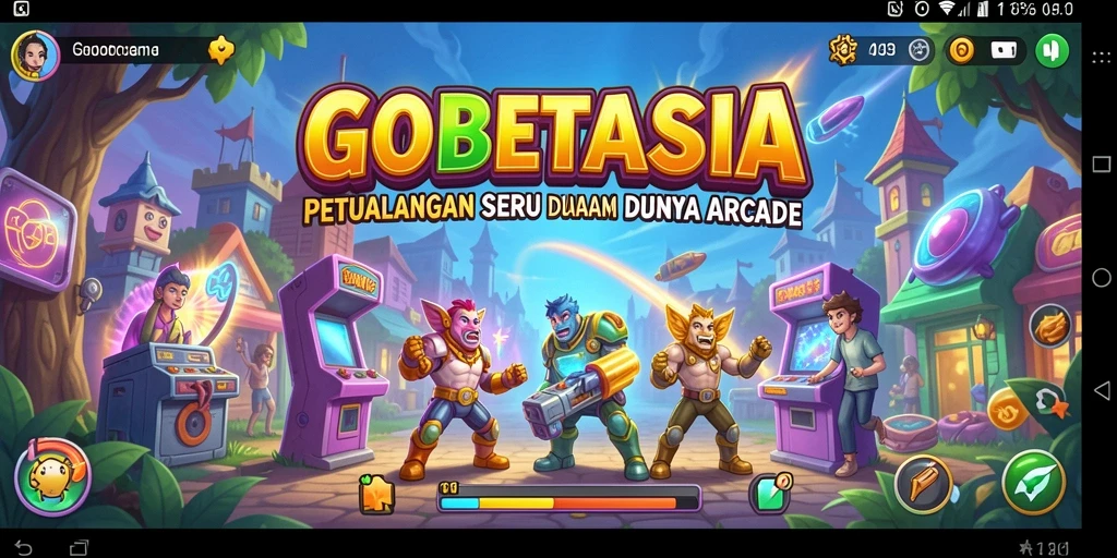 Tangkapan layar gameplay GOBETASIA menampilkan aksi seru dan tantangan mendebarkan.