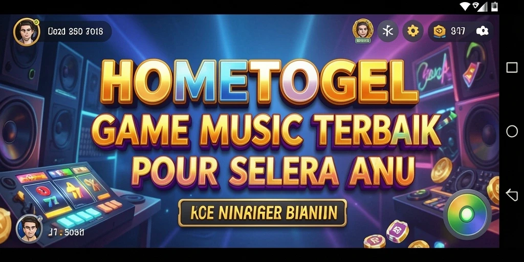 Tampilan gameplay HOMETOGEL yang dinamis dan penuh warna.