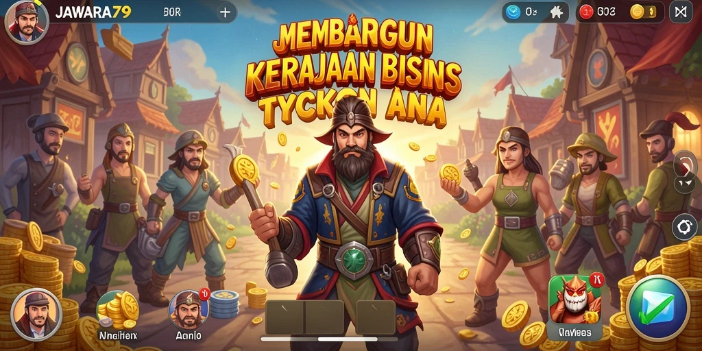 Tampilan gameplay Tycoon di JAWARA79 yang menarik dan interaktif.