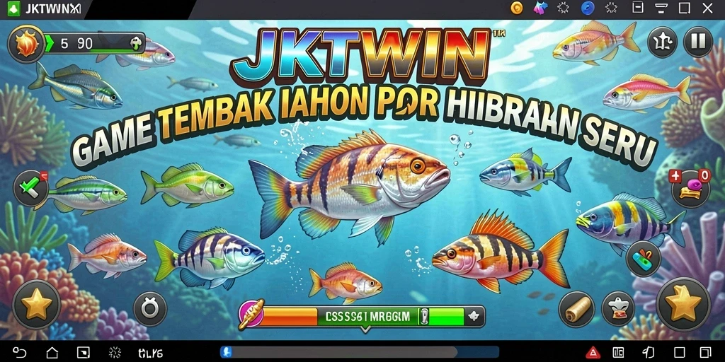 Gameplay JKTWIN yang seru saat menembak ikan.