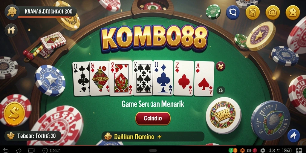 Tampilan gameplay seru dalam KOMBO88 yang menampilkan aksi Domino.