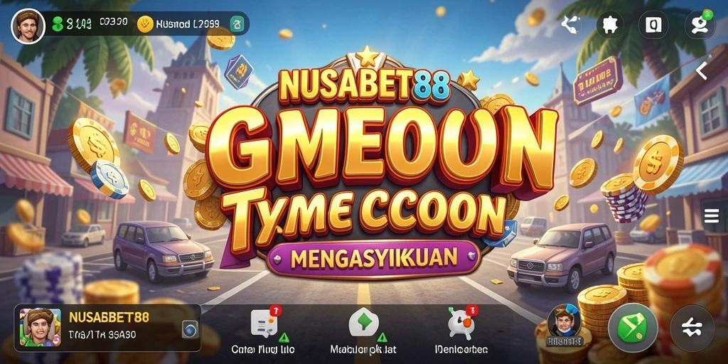 Tampilan gameplay serius dalam membangun bisnis Tycoon.