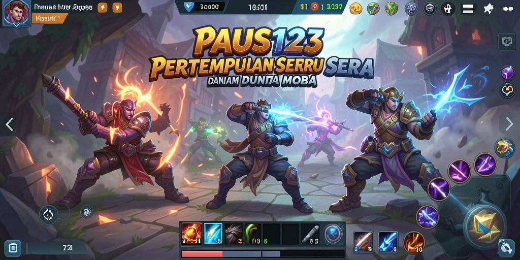 Tangkapan layar dari pertempuran seru dalam PAUS123.