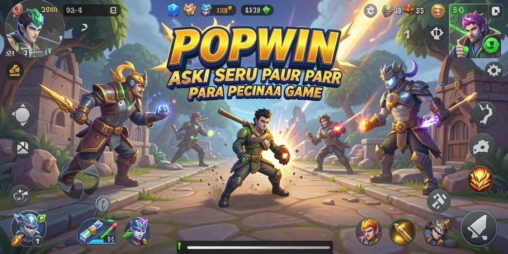 Tampilan aksi seru dalam gameplay POPWIN yang mendebarkan.