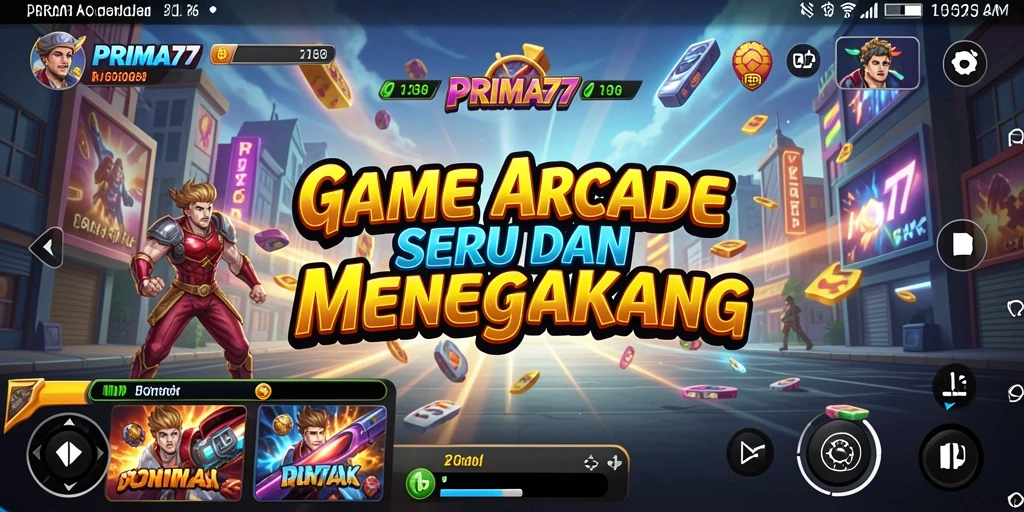 Tampilan gameplay seru dan menantang di game Arcade.