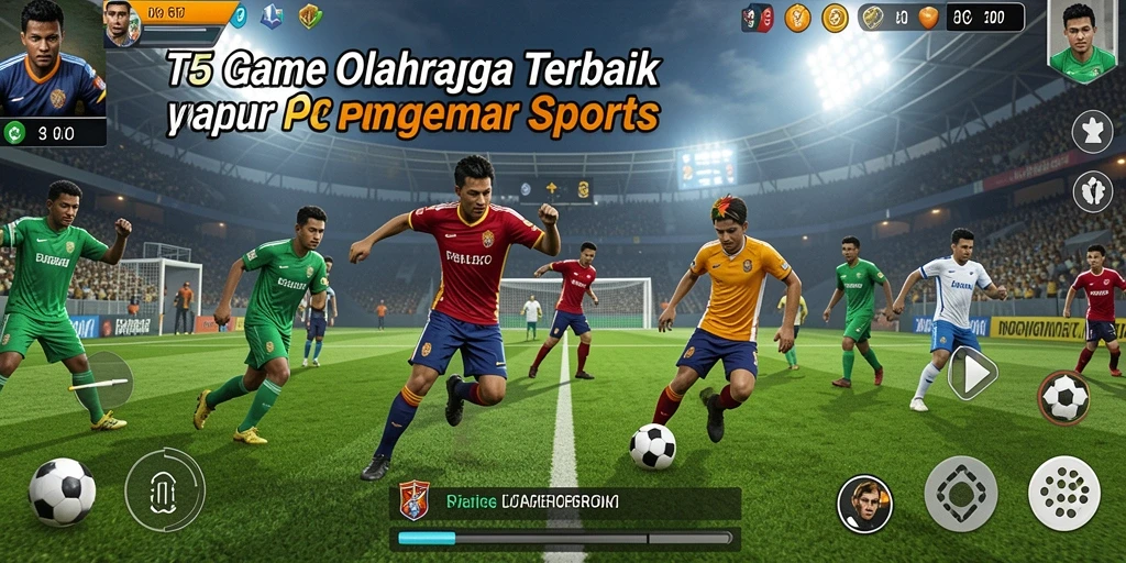 Screenshot gameplay T6 menunjukkan aksi olahraga yang mendebarkan.