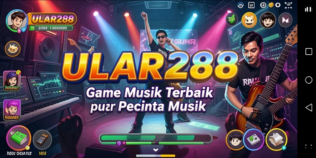 Screenshot gameplay ULAR288 menampilkan tantangan musik yang seru.